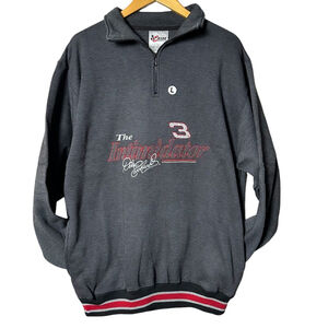 Chase Authentics Dale Earnhardt The Intimidator 1/4 Zip Pullover Sweater Large